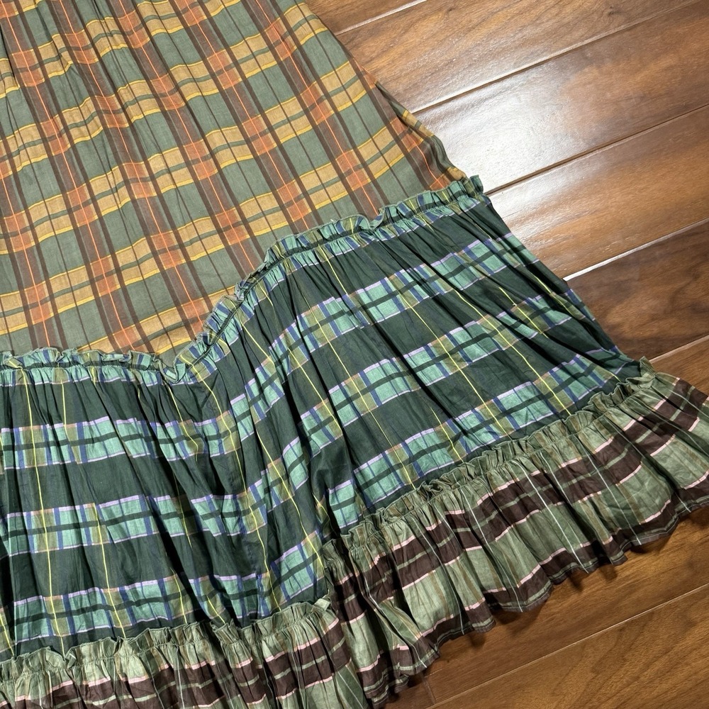 Talisman Women's Size Small Highlands Check Plaid Sabrina Relaxed Midi Dress - Picture 11 of 13